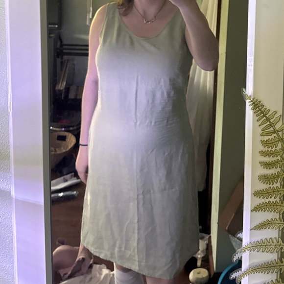 (3 for $15)Patagonia Beach Summer Sage Green Dress - Picture 2 of 5